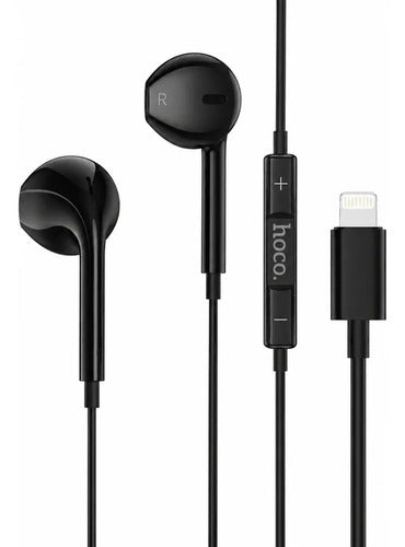 Audífonos Hoco M111 Lightning negro – foto 1