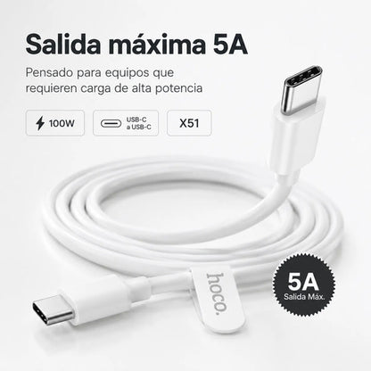 Cable Hoco X51 USB-C a USB-C 100W – 2 m – foto 8