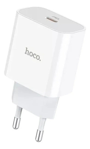 Cargador Hoco C76A USB-C Carga Rápida – Plus 20W (solo cargador) – foto 1