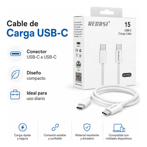 Cable Recrsi USB-C modelo 15 – foto 4