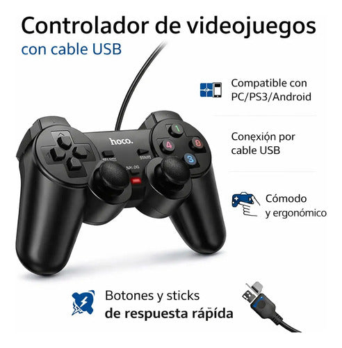 Control gamer USB Hoco GA3 – foto 2
