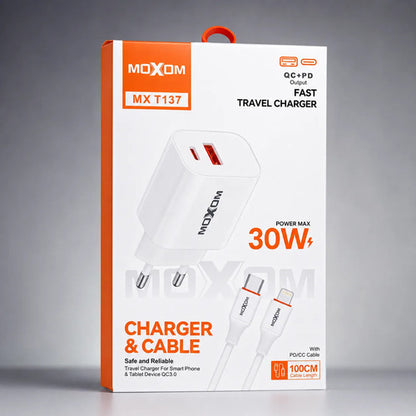 Cargador Moxom 30W con cable Lightning – foto 5