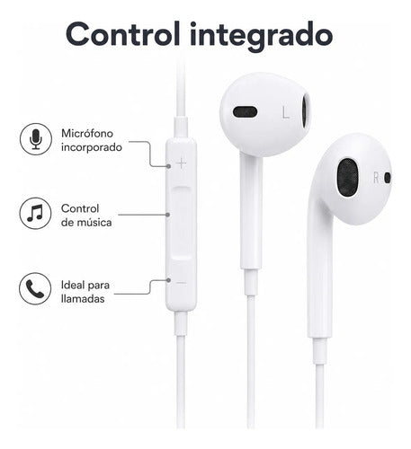 Audífonos Recrsi tipo EarPods USB-C – foto 3