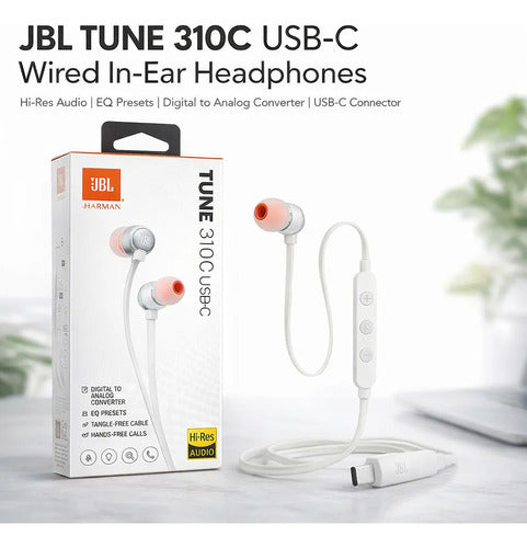 JBL Tune 310C USB-C blanco – foto 5