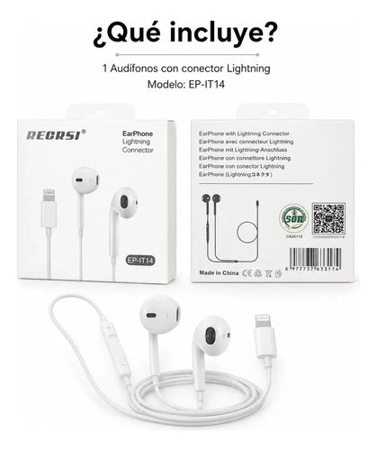Audífonos Recrsi tipo EarPods Lightning – foto 7