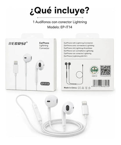 Audífonos Recrsi tipo EarPods Lightning – foto 7