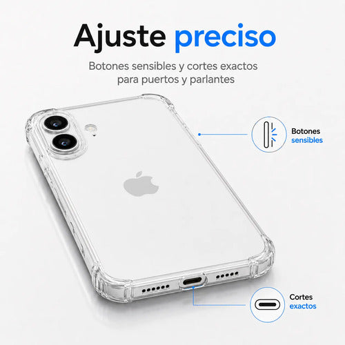 Carcasa transparente antigolpes para iPhone – foto 6