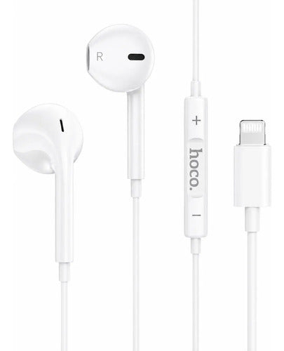 Audífonos Hoco M111 Lightning blanco – foto 1