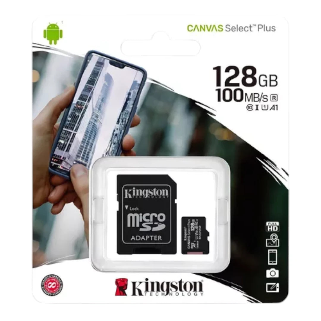 Tarjeta Memoria SD Kingston 128GB 100MB