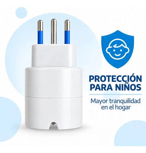 Adaptador Schuko a enchufe chileno Macrotel – foto 6