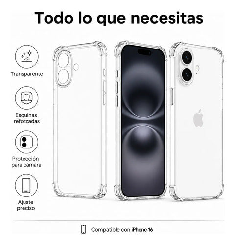 Carcasa transparente antigolpes para iPhone – foto 5
