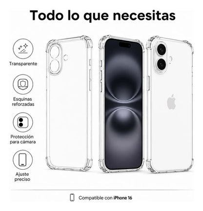 Carcasa transparente antigolpes para iPhone – foto 5