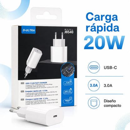Cargador D-Ultra J8540 20W USB-C PD – foto 5