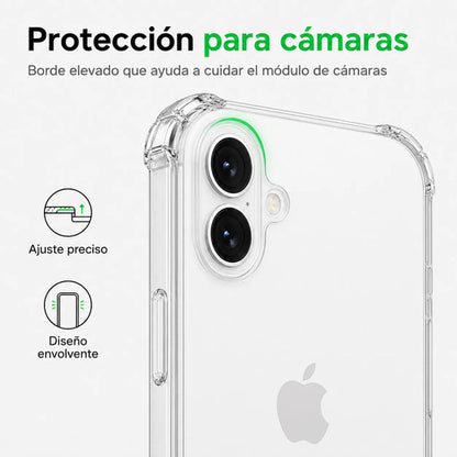 Carcasa transparente antigolpes para iPhone – foto 3