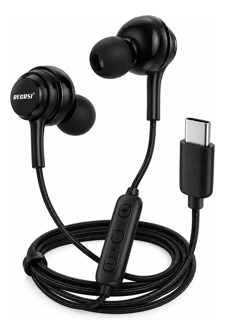 Auriculares RE-N10 con Cable USB-C y Control de Llamadas - foto 1