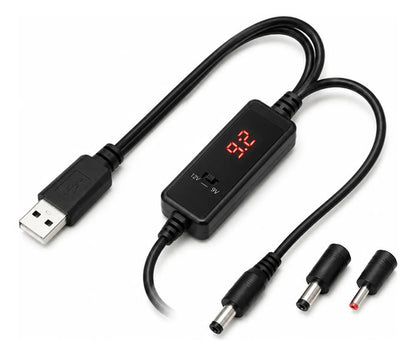 Cable USB a DC 9V/12V para Router y Módem con Pantalla LED – foto 1