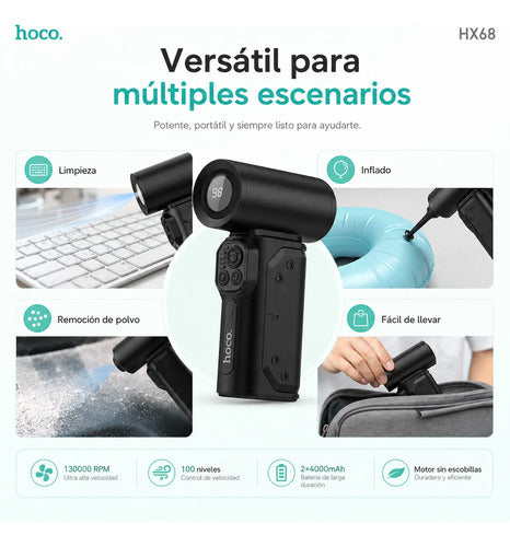 Soplador de aire portátil Hoco HX68 – foto 10
