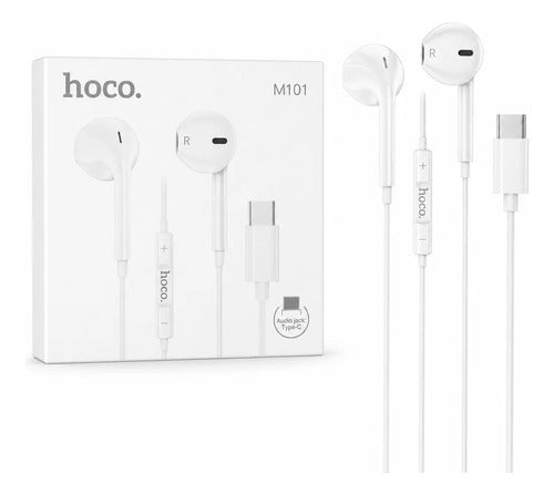 Audífonos Hoco M101 USB-C blancos – foto 3