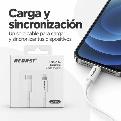 Cable de Carga Tipo C a Lightning Compatible con iPad CA-IPD - foto 8