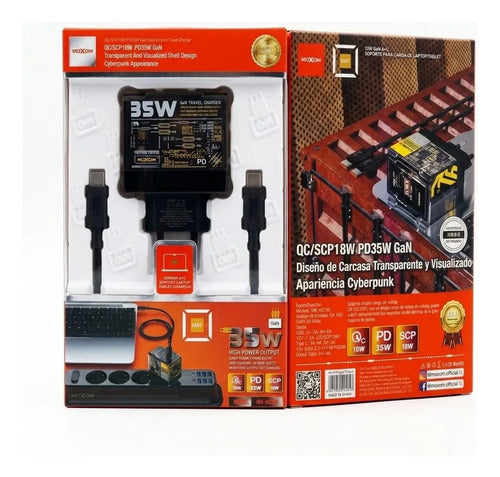 Cargador Moxom MX-HC195 GaN 35W – foto 4