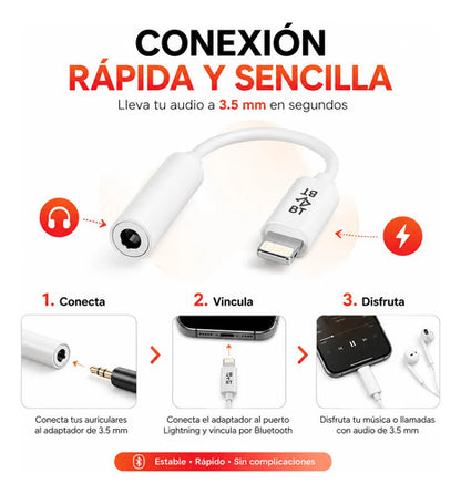 Adaptador Moxom MX-AX17 Lightning a Jack 3,5 mm – foto 6
