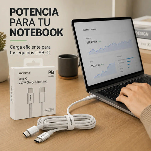 Cable Recrsi USB-C 2 m 240W – foto 8
