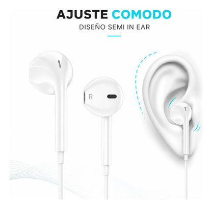 Audífonos Hoco M101 USB-C blancos – foto 6