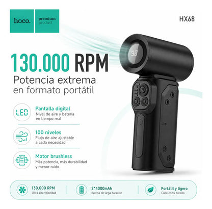 Soplador de aire portátil Hoco HX68 – foto 4