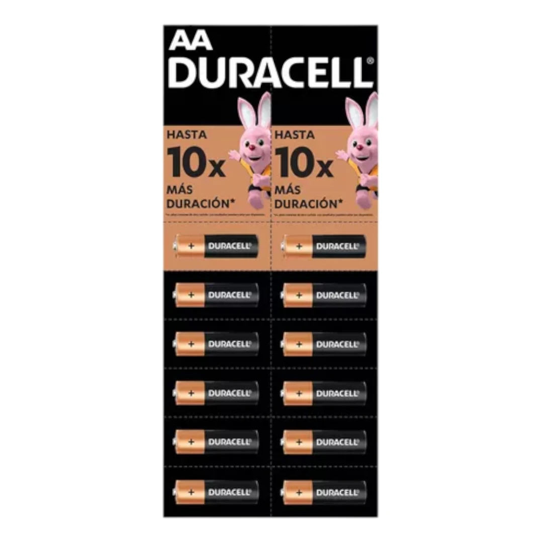 Pack Pilas Duracell AA 12 Unidades