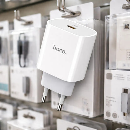 Cargador Hoco C76A USB-C Carga Rápida – Plus 20W (solo cargador) – foto 6