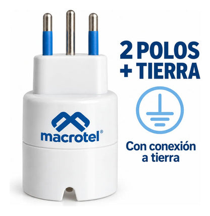 Adaptador Schuko a enchufe chileno Macrotel – foto 9