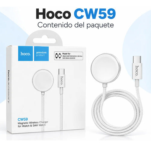 Cargador Hoco CW59 para Apple Watch y Samsung Watch – foto 2