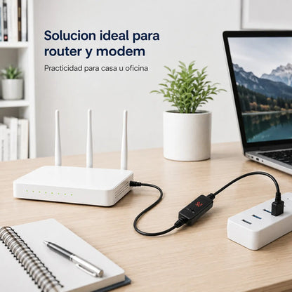 Cable USB a DC 9V/12V para Router y Módem con Pantalla LED – foto 9