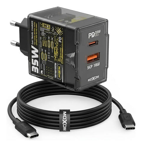 Cargador Moxom MX-HC195 GaN 35W – foto 1