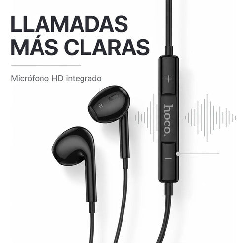 Audífonos Hoco M101 Max con Micrófono y Control, Jack 3.5 mm – Negro – foto 6