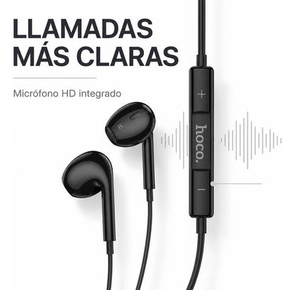 Audífonos Hoco M101 Max con Micrófono y Control, Jack 3.5 mm – Negro – foto 6