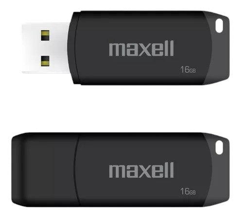 Pendrive Maxell 16GB Negro C/tapa