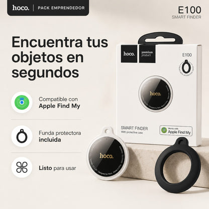 Localizador Hoco E100 Compatible con Apple Find My – Negro – foto 3
