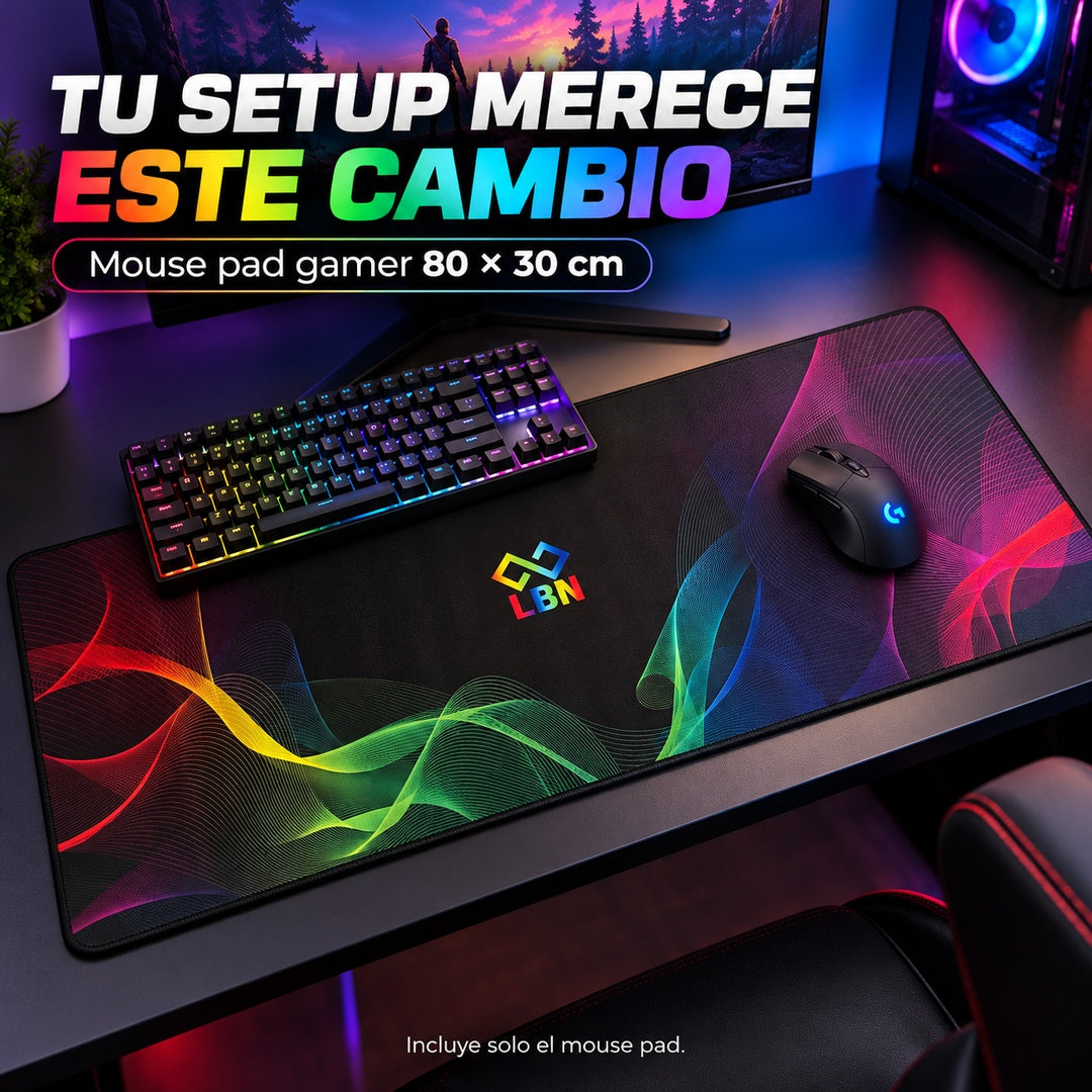 Mouse Pad Gamer LBN 80x30 cm Extendido Multicolor – foto 10