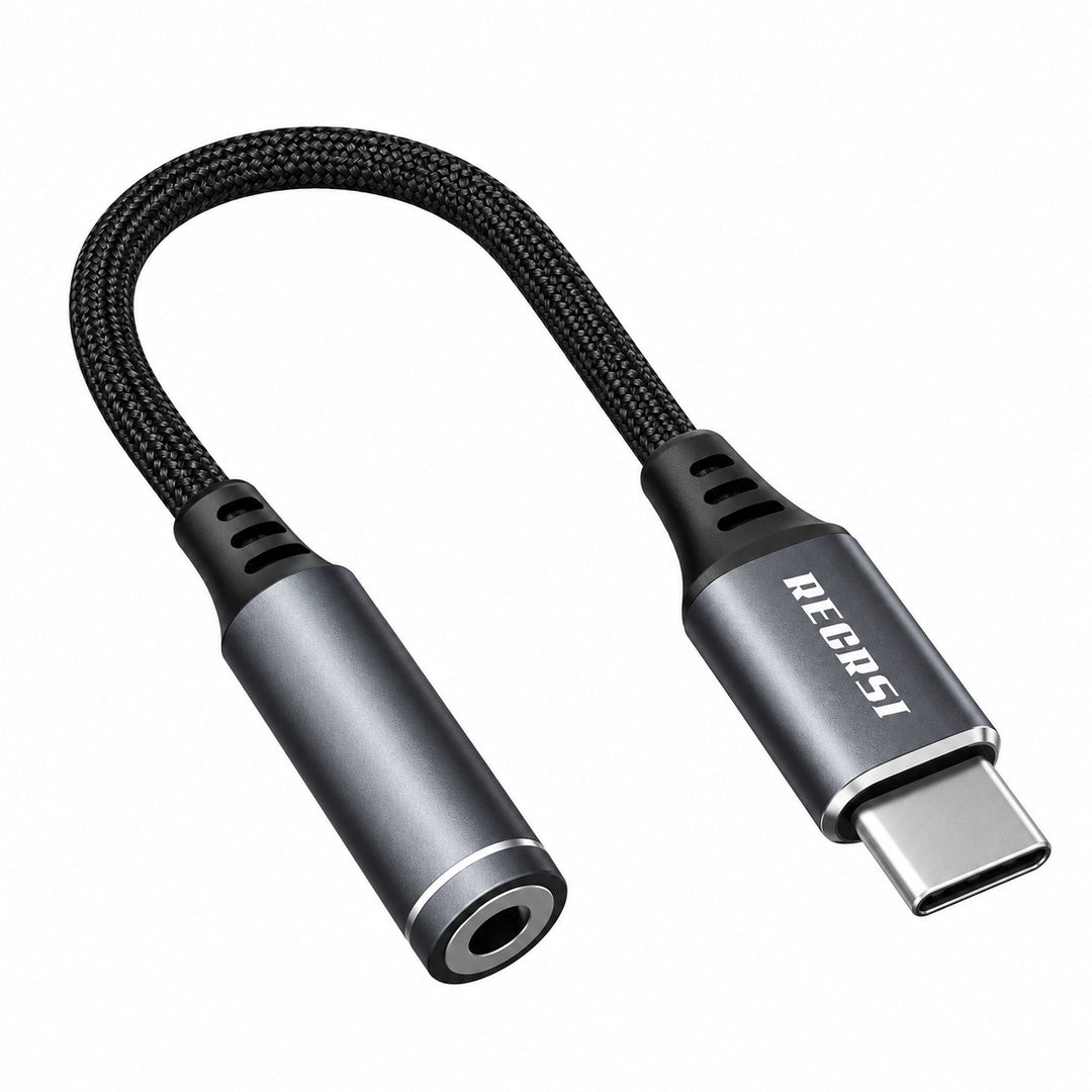 Adaptador RECRSI RE-ZJ22 USB-C a jack 3,5 mm