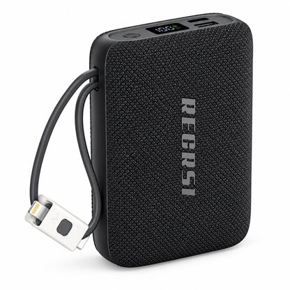 Power Bank Recrsi RE-PBG225 20.000 mAh 22,5W con Cables USB-C y Lightning – foto 1