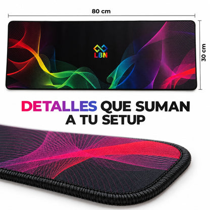 Mouse Pad Gamer LBN 80x30 cm Extendido Multicolor – foto 5