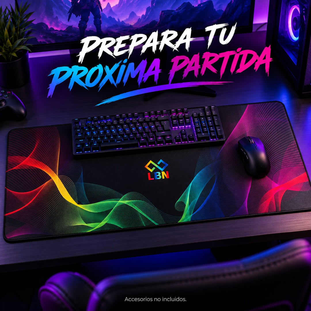Mouse Pad Gamer LBN 80x30 cm Extendido Multicolor – foto 9