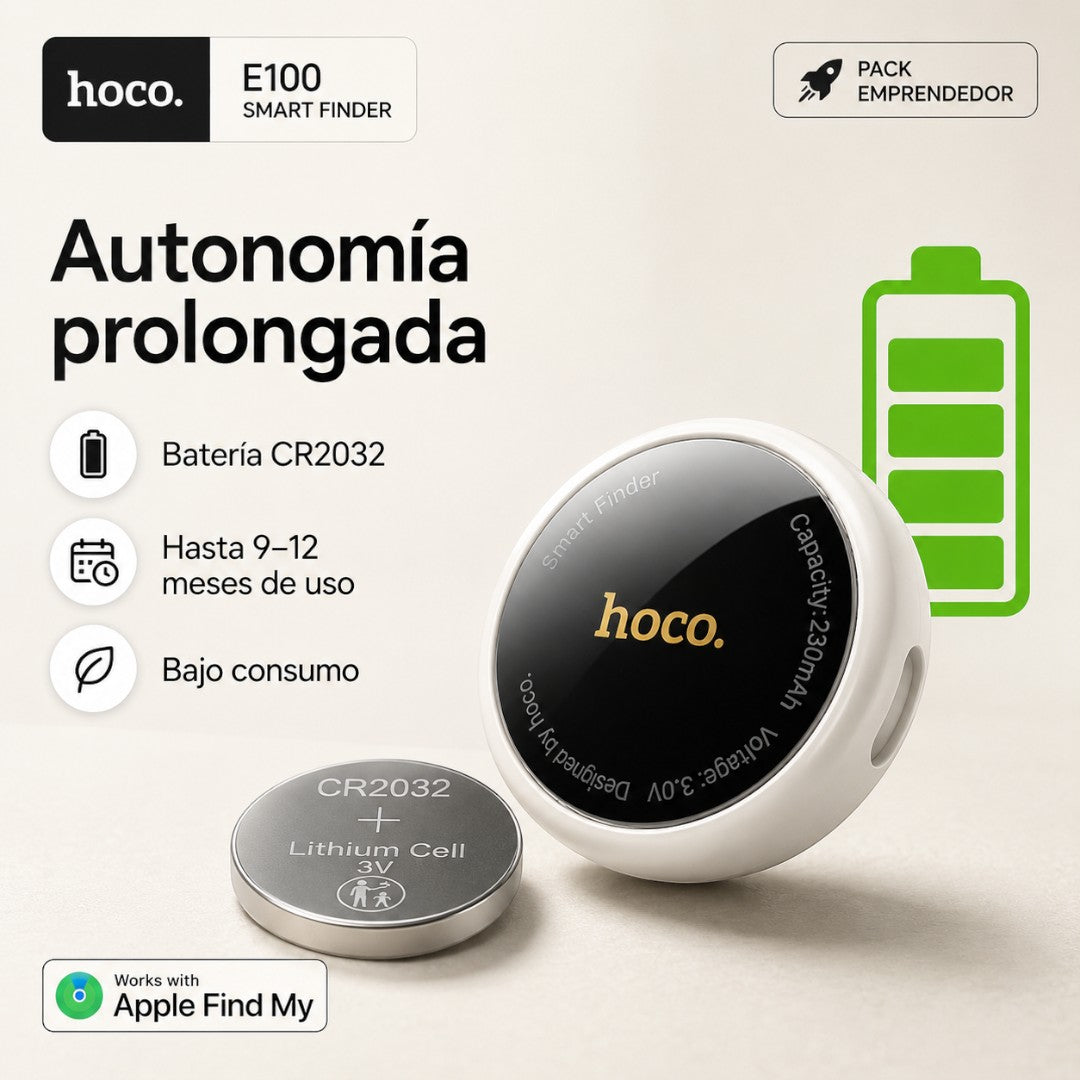 Localizador Hoco E100 Compatible con Apple Find My – Negro – foto 6