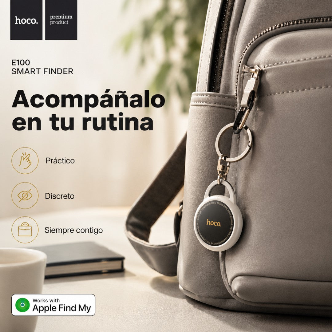 Localizador Hoco E100 Compatible con Apple Find My – Negro – foto 9