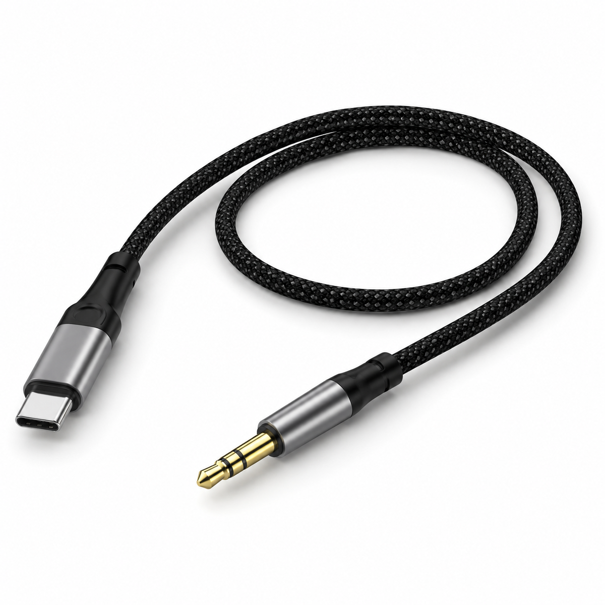Cable Audio Hoco UPA26 USB-C a 3,5 mm Macho 1 Metro Trenzado