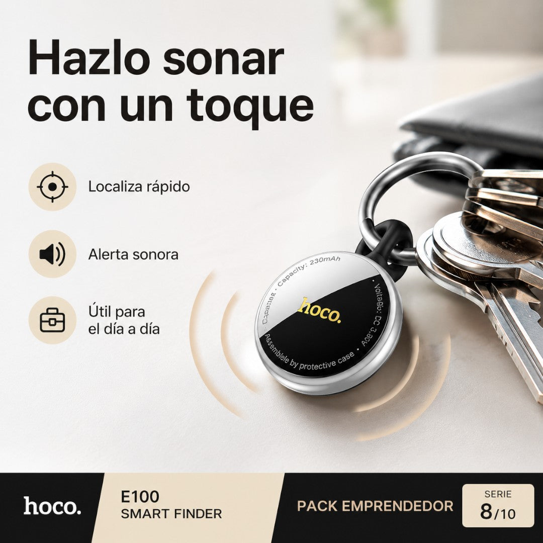 Localizador Hoco E100 Compatible con Apple Find My – Negro – foto 8