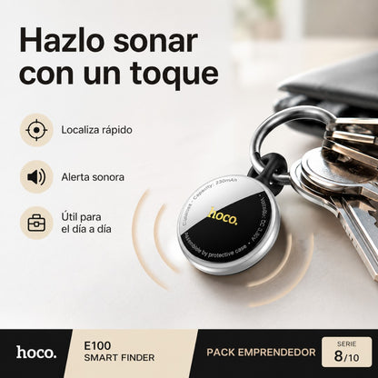 Localizador Hoco E100 Compatible con Apple Find My – Negro – foto 8