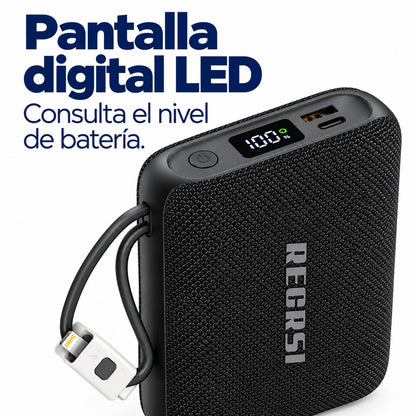 Power Bank Recrsi RE-PBG225 20.000 mAh 22,5W con Cables USB-C y Lightning – foto 6
