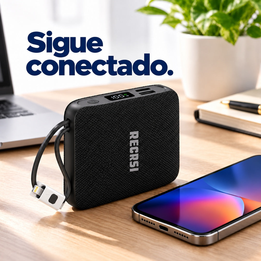 Power Bank Recrsi RE-PBG225 20.000 mAh 22,5W con Cables USB-C y Lightning – foto 7